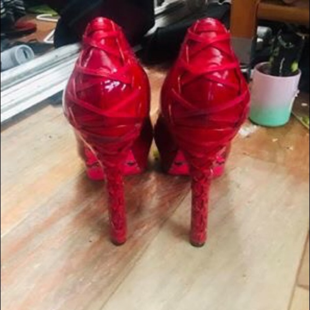 Betsey Johnson and Dita Von Teese heels